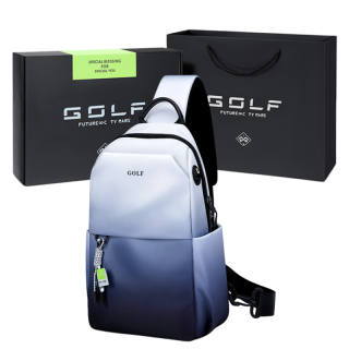 GOLF Fabric Shoulder Bag, Crossbody Bag, Sling Bag Medium Men's Ink Wash Gradient