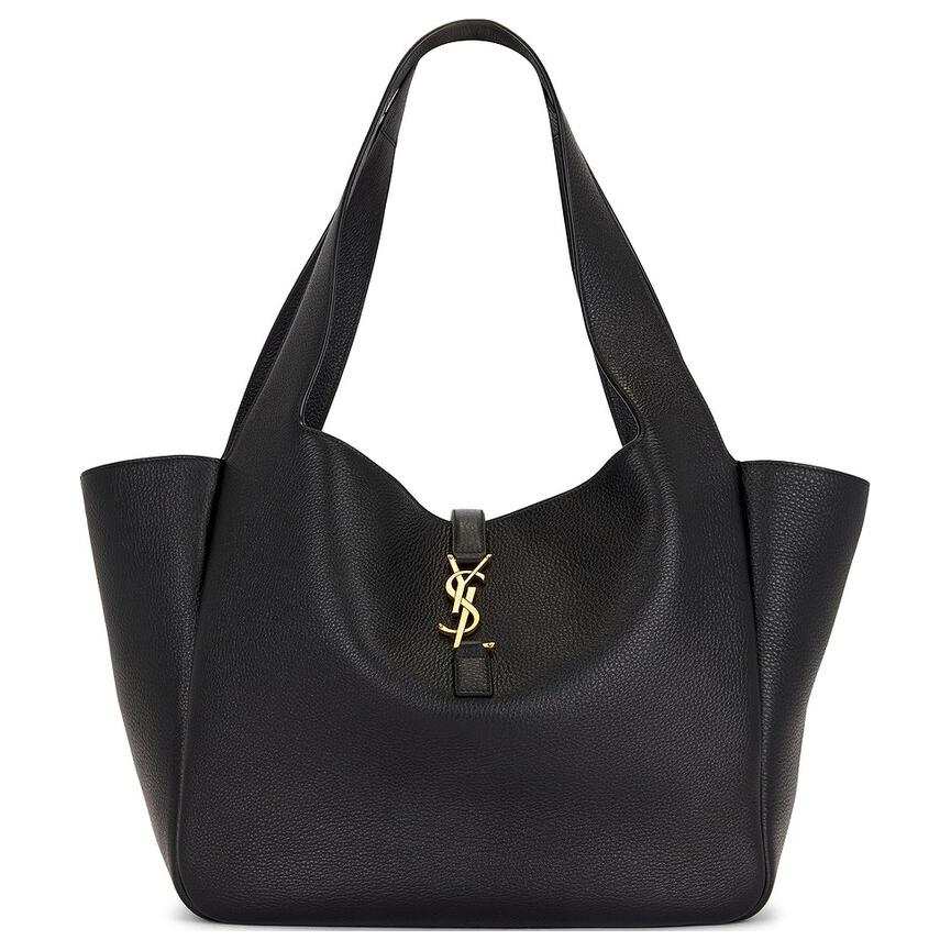 SAINT LAURENT Deerskin Tote Bag, Shopping Bag, Handbag, Shoulder Bag Women's Black