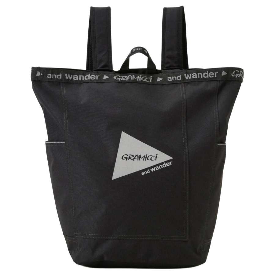 And Wander X Gramicci Collaboration 22L Backpacks Polyester Black Unisex