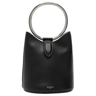 Alaia Logo Stamp Ring Mini Bag