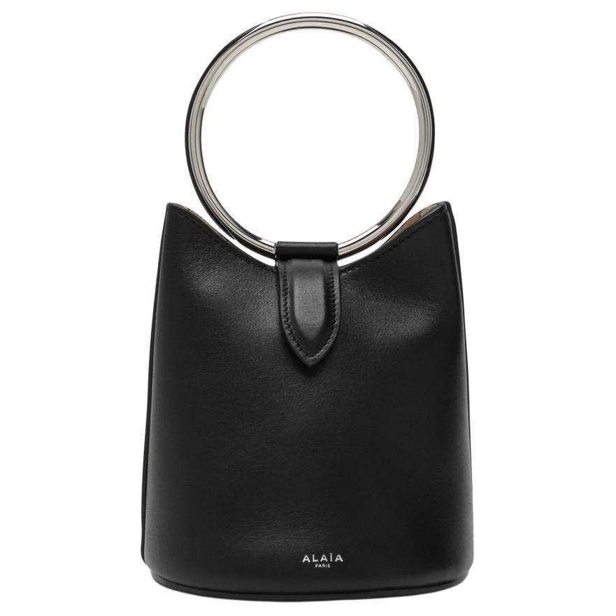 Alaia Logo Stamp Ring Mini Bag