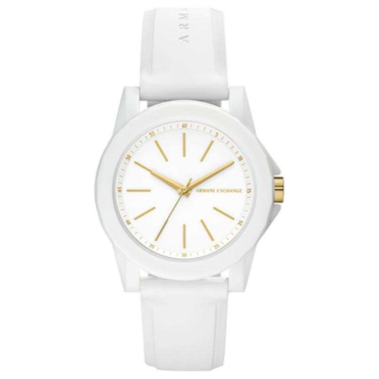 ARMANI EXCHANGE ARMANI EXCHANGEAE Wrist Watches Quartz Movement Silicone Strap White Dial Women's Watch Masterpiece Gift Box