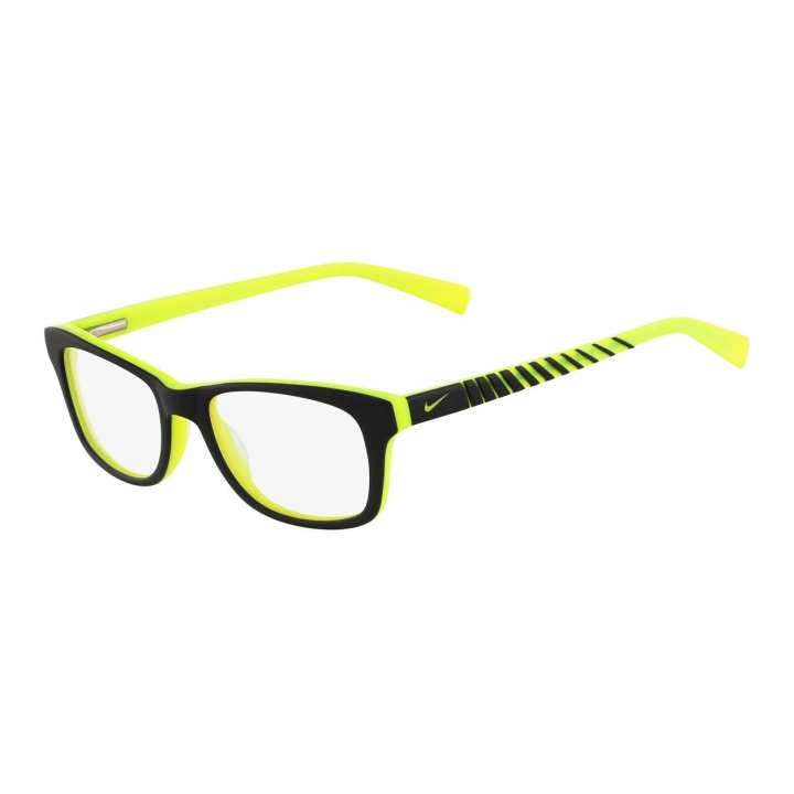Nike Nike Plastic Acetate Rectangular Eyeglass Frames Men's Green