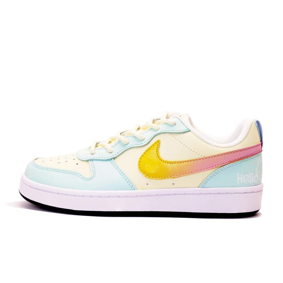 Nike Nike Court Borough Skateboard Shoes Women's Low Top Green/Orange/Pink