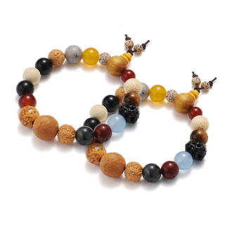 CAROMAY Star Moon Bodhi Seeds Beaded Bracelets Unisex