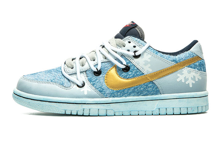 Nike Nike Dunk Skateboard Shoes Men's Blue Gold