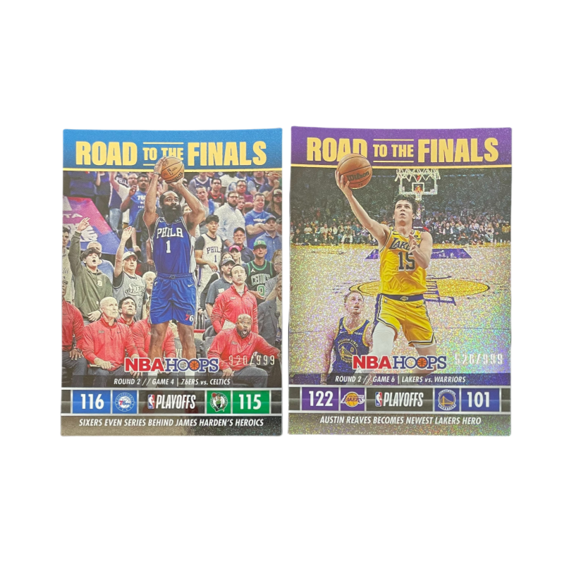 PANINI 2023 24 James Harden, The Path To Championship, Refringence+Lakers, Rivers 526/999 Sports Cards 2 Pcs