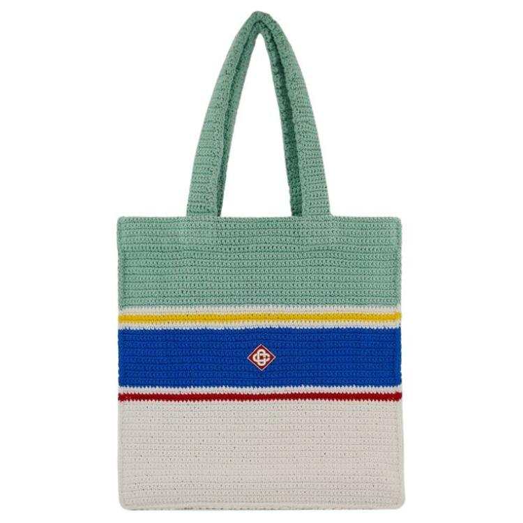 CASABLANCA Cotton Tote Bag, Shopping Bag, Shoulder Bag Regular Women's Multicolor