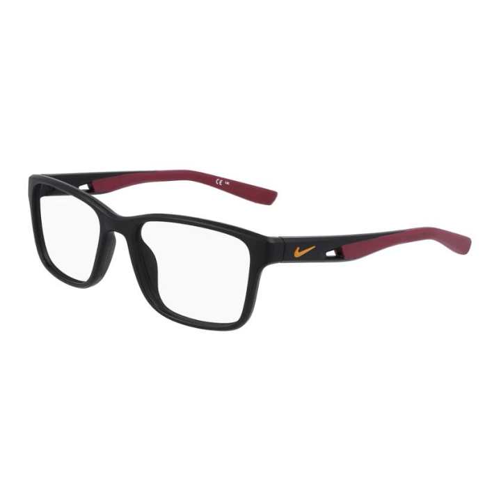 Nike Nike Injection Molded Plastic Rectangular Eyeglass Frames Men's Black