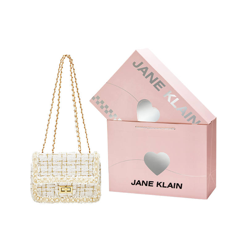 JANE KLAIN Pu Crossbody Bags Medium Women's White/Black