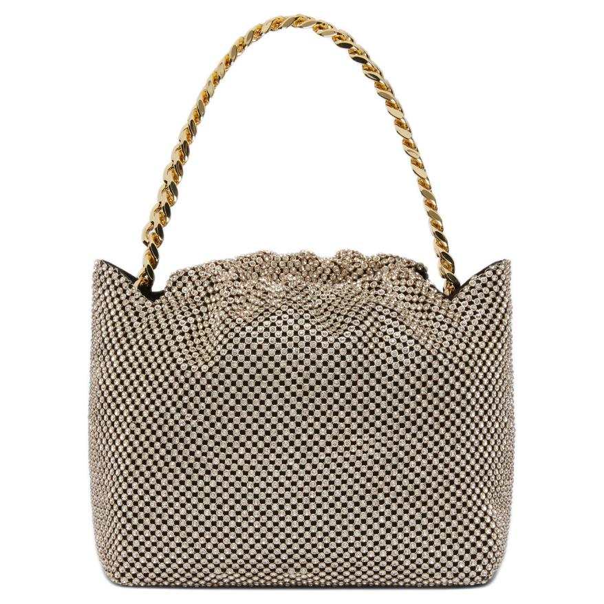 PINKO Mesh Handbag Clutch Mini Women's Gold