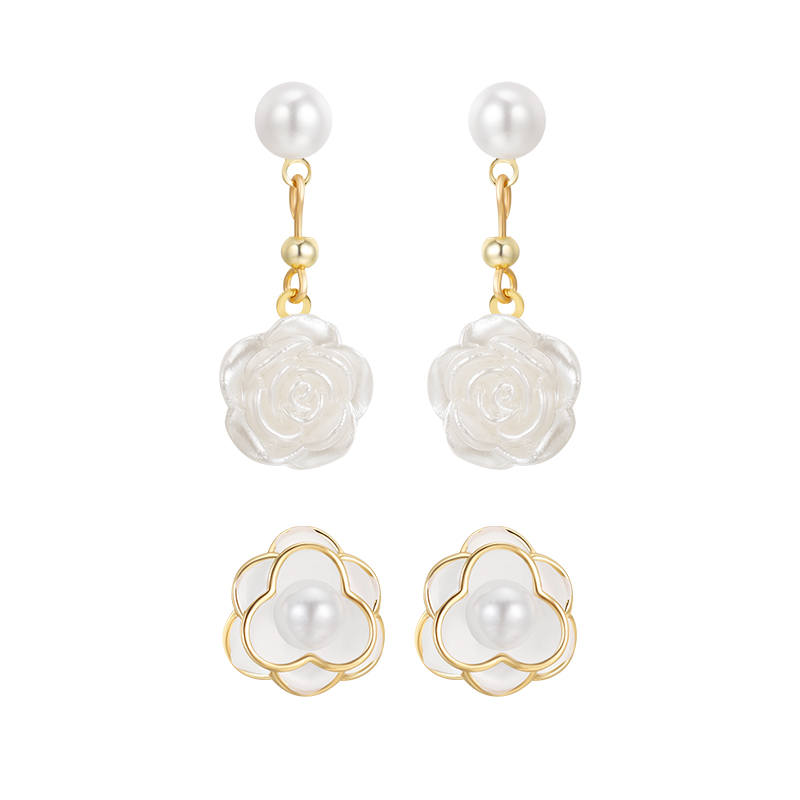 CHIMERA Minimalist Style Artistic Style Soft Fairy Round Bead Pendant Earrings Women's