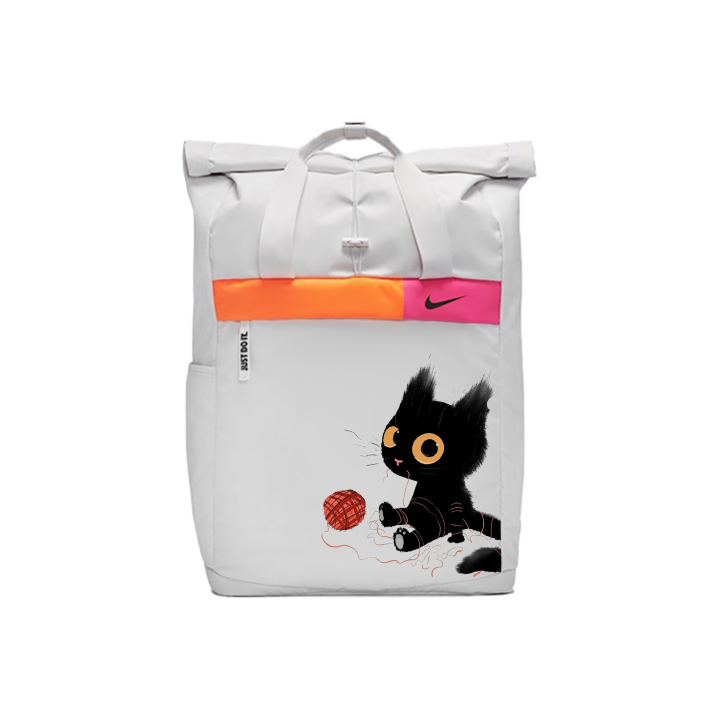 Nike Nike Coal Ball, Amber Fabric Backpack Regular Unisex Light Silver Gray