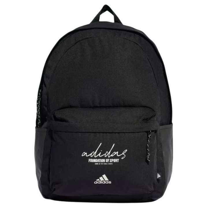 Adidas Adidas Recycled Polyester Backpack Unisex Black & Gray & White