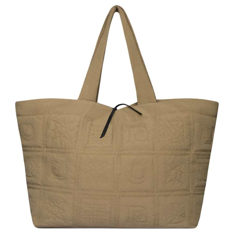 NANUSHKA Recycled Nylon Tote Bag, Shopping Bag, Shoulder Bag, Handbag Unisex Khaki