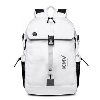KMV Polyester Backpack Unisex Black/White