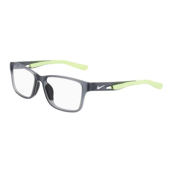 Nike Nike Bioplastic Injection Molded Rectangular Eyeglass Frames Men's Gray