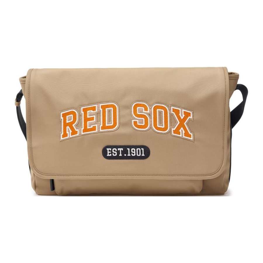 MLB MLB Basic Boston Red Sox Nylon Shoulder Bag, Crossbody Bag Unisex Dark Beige