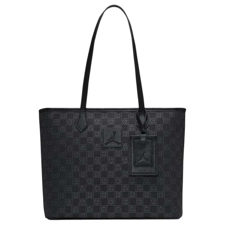 Jordan Jordan Monogram Polyester Tote Bag, Shopping Bag, Shoulder Bag, Handbag Men's Black
