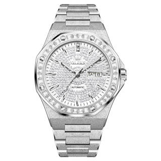OLEVS Radiant Collection Mechanical Movement Watch Men's Watches Silver Dial