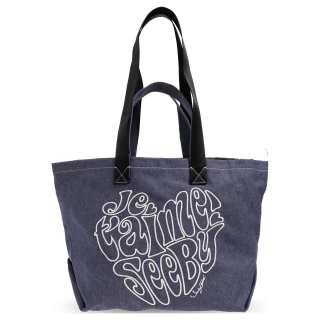 See By Chloe Polyester Tote Bag, Shopping Bag, Shoulder Bag, Handbag Women's Denim Blue