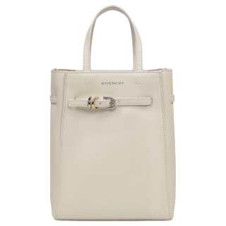 GIVENCHY Voyou Calfskin Tote Bag, Shopping Bag, Handbag Mini Women's Ivory