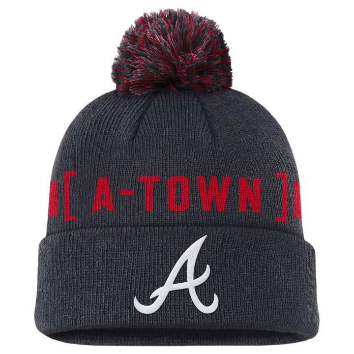 Nike Nike Atlanta Braves Hometown Peak Men's Nike Mlb Cuffed Pom Beanie