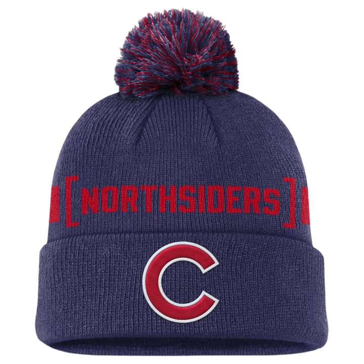 Nike Nike Chicago Cubs Hometown Peak Men's Nike Mlb Cuffed Pom Beanie