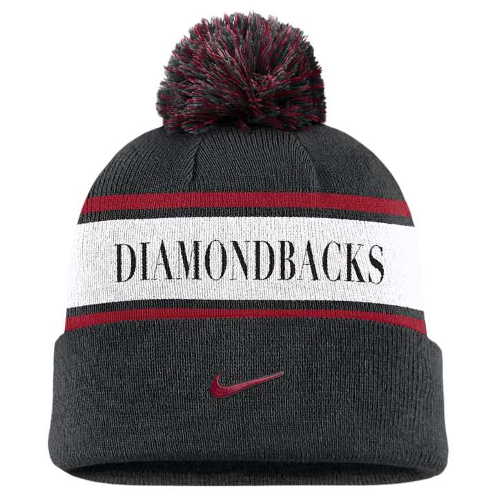 Nike Nike Arizona Diamondbacks Team Stripe Peak Men's Nike Mlb Cuffed Pom Beanie