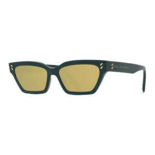 Stella McCartney Acetate Irregular Shape Sunglasses Women's Black