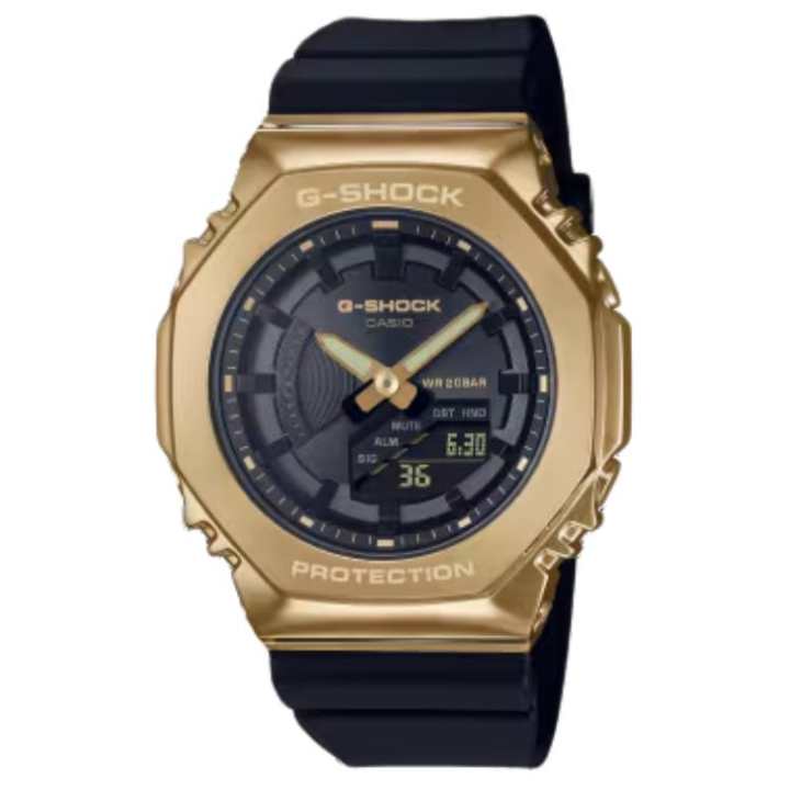 CASIO CASIO Unisex Liquid Crystal/Analog Dual Display Series Black Watch GMS2100GB-1A