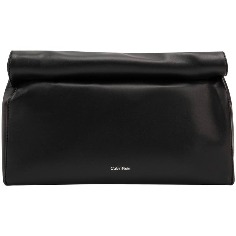 CALVIN KLEIN Sheepskin Clutch Medium Women's Space Black