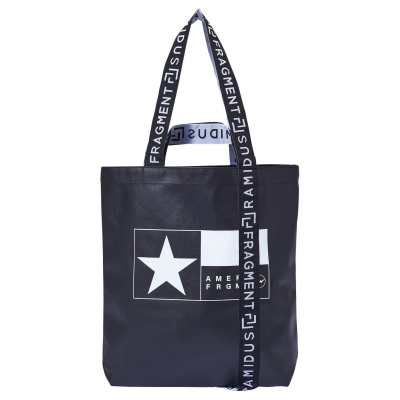 Fragment Design RAMIDUS X Ameri Collaboration Cotton With PU Handbag, Shoulder Bag Medium Unisex Black