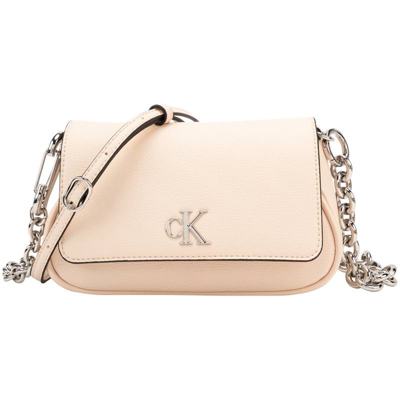 CALVIN KLEIN Synthetic Material Shoulder Bag Women's Egg Shell Yellow