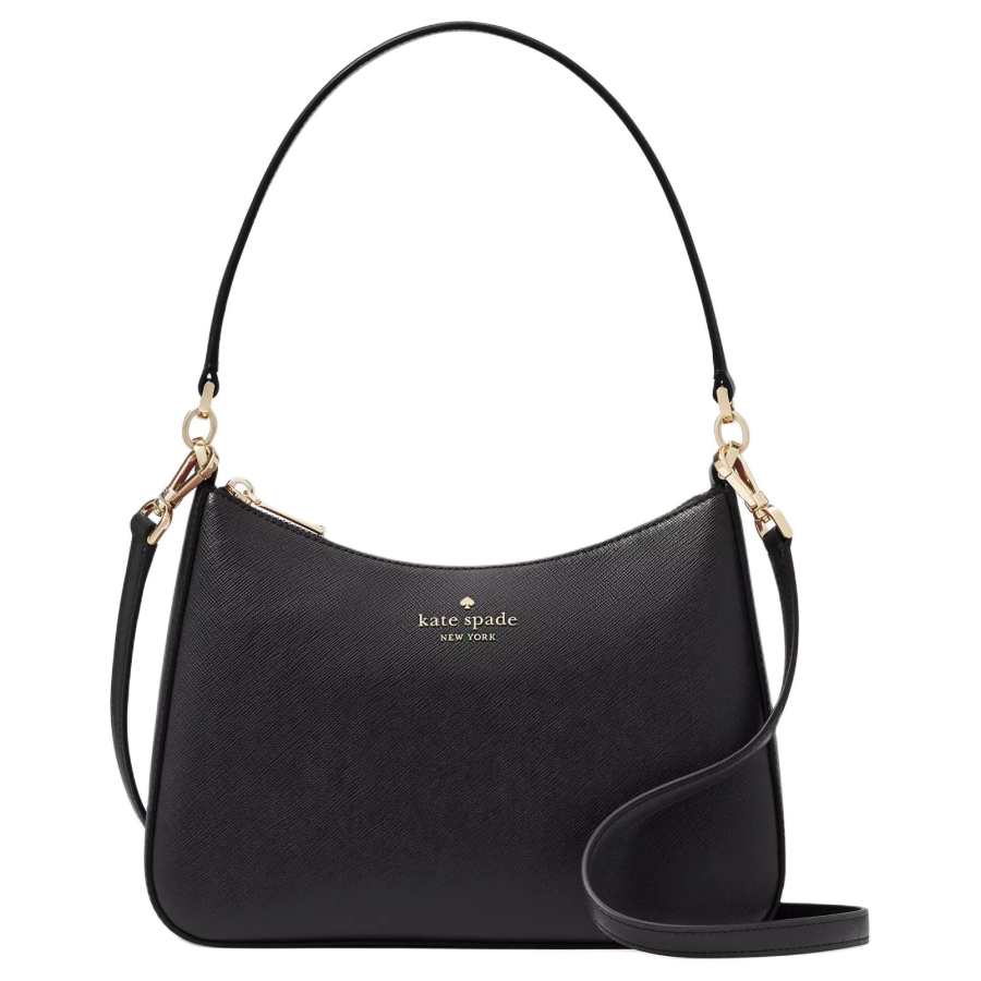 Kate Spade Saffiano Leather Portable Crossbody Bag, Shoulder Bag Women's Black