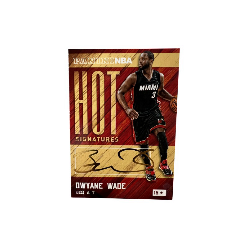 PANINI Wade Heat Team, The Flash, Gold Pen Autograph, Signature, Rare Card Access Pass Sports Cards 1 Pc