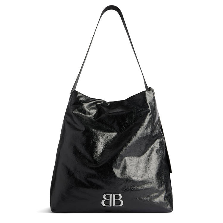 Balenciaga Logo Plaque Large Shoulder Bag