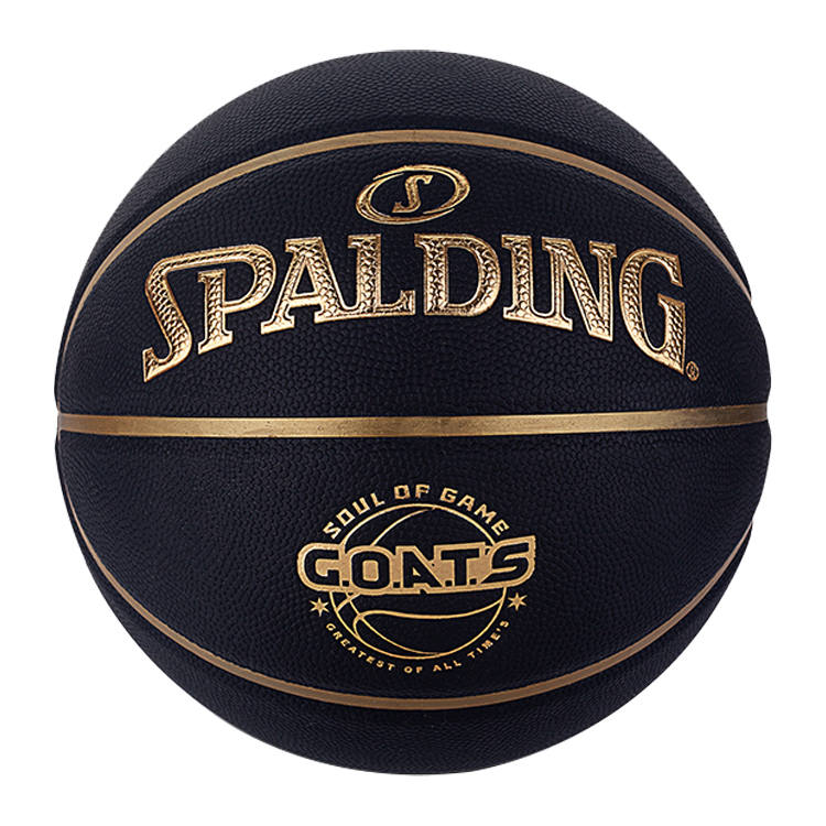 SPALDING GOATS Pu Basketball Black Gold, Feels Great In Hand Size 7 Ball Training Unisex China Mainland Version