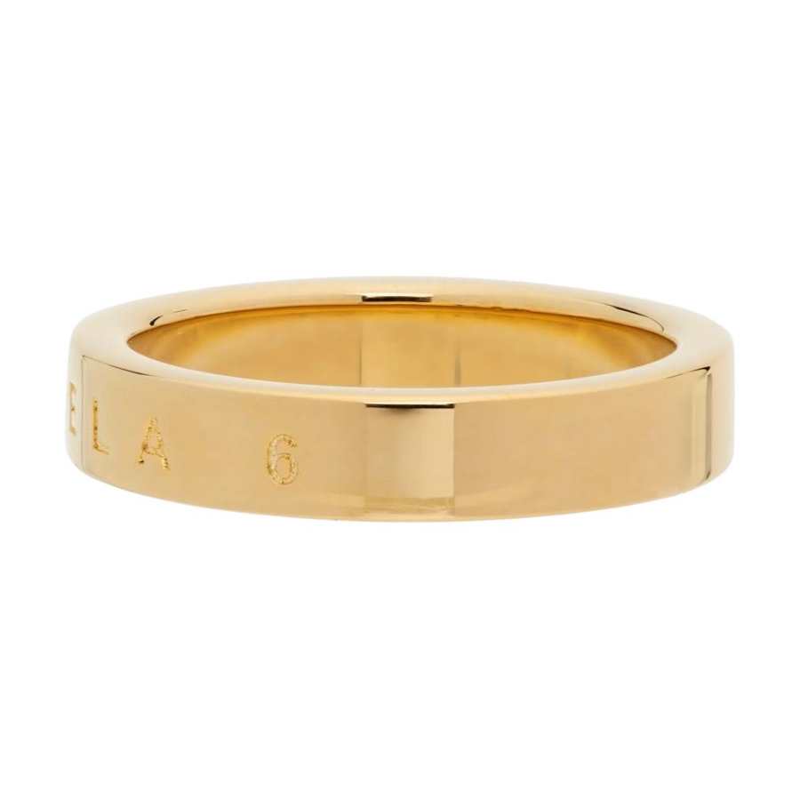 MM6 Maison Margiela Brass Rings Unisex Gold