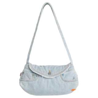 Levis 100% Cotton With Denim Handbag, Shoulder Bag Women's Light Indigo