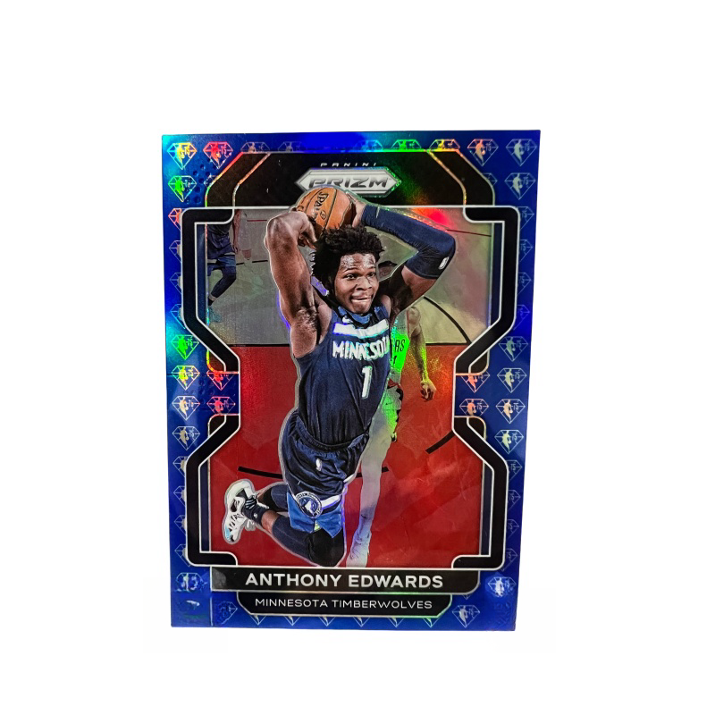 PANINI Minnesota Timberwolves, Edwards, Huazi, Blue Diamond Fold, Refringence, Big Slam Dunk Sports Cards 1 Pc