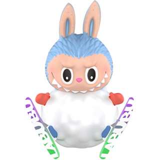 POP MART Outdoor Travel Labubu Skiing Trendy Figures 10cm