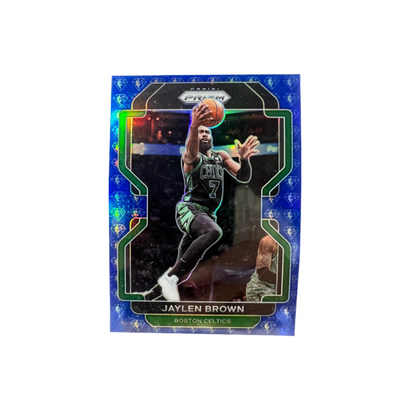 PANINI Celtics, Jaylen Brown, Finals MVP, Blue Diamond Fold, Refringence, Rare Card Access Pass Sports Cards 1 Pc