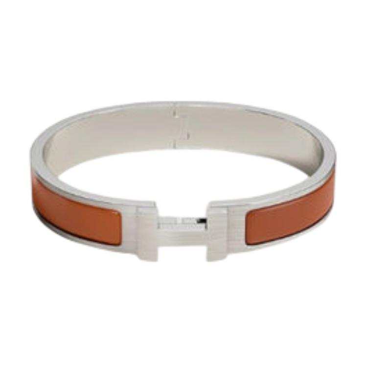 HERMES HERMES Clic H Enamel Bangles Men's Multicolor