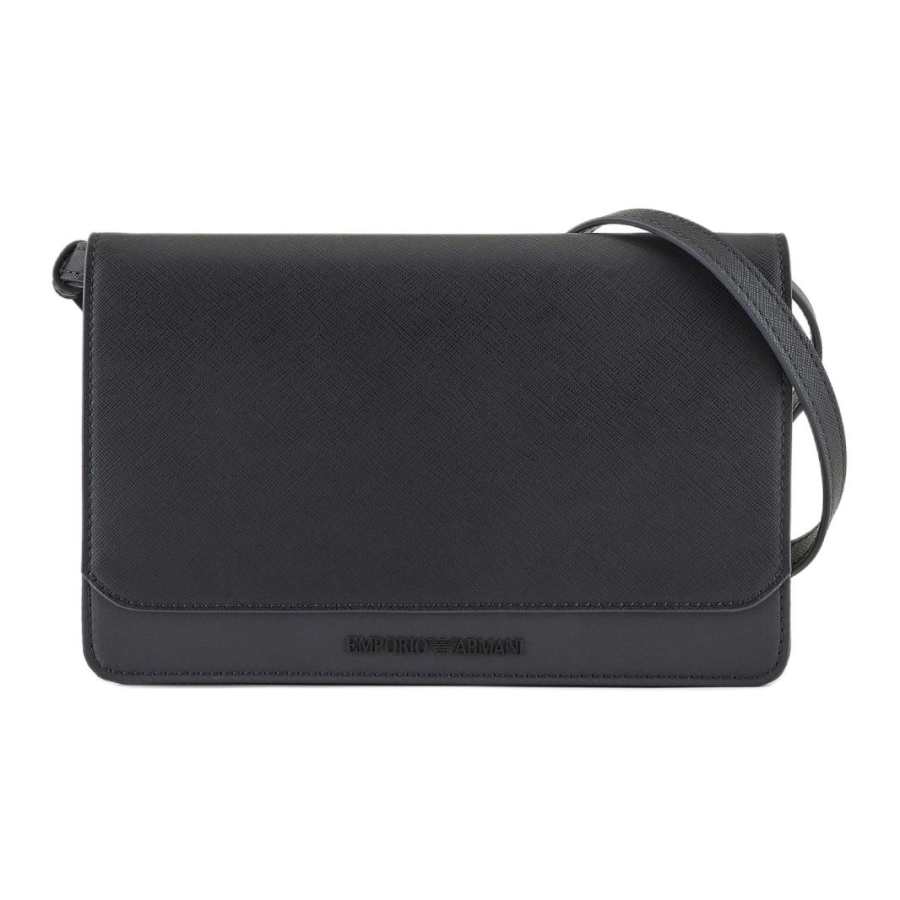 EMPORIO ARMANI Pu Crossbody Bags Men's Marine Blue