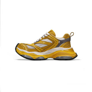 WANDER AROUND Breathable Height Increasing Abrasion Resistant Low top Chunky Sneakers Women's Honey Gold