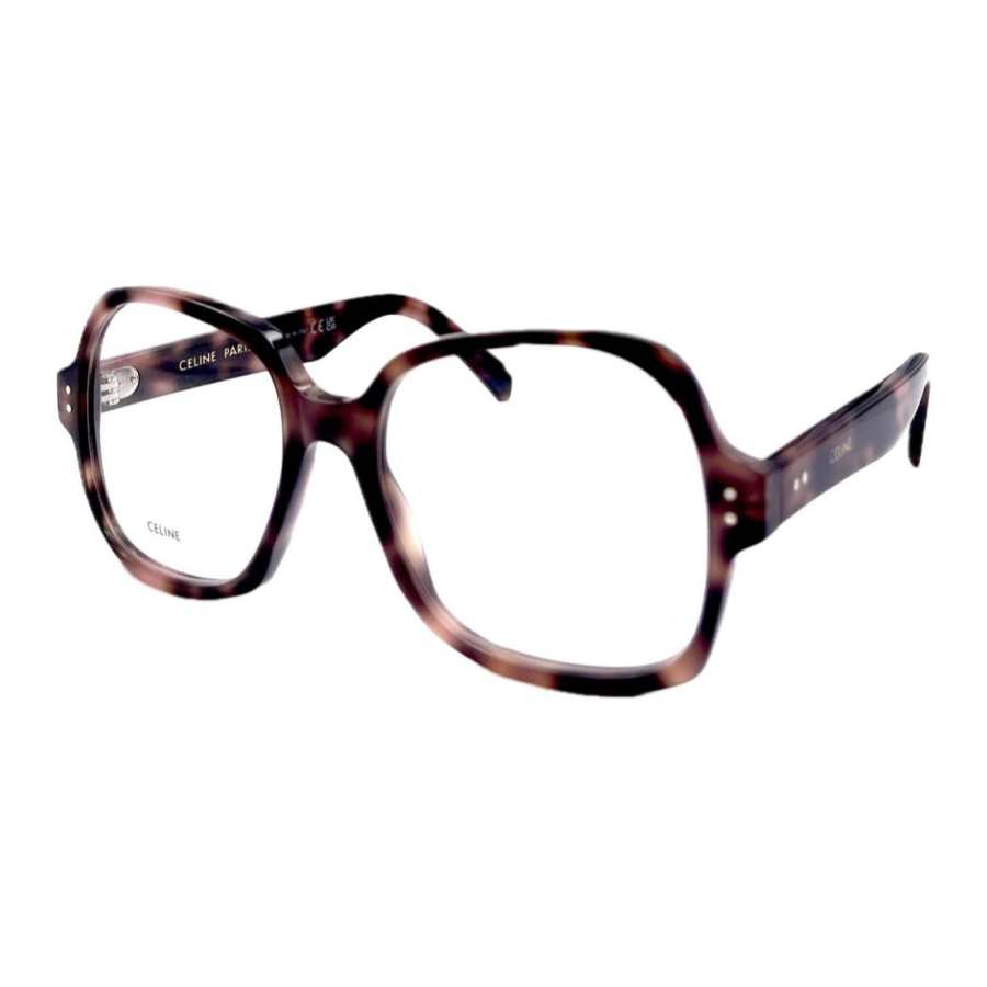 CELINE CELINE Acetyl Square Eyeglass Frames Women's Tortoiseshell