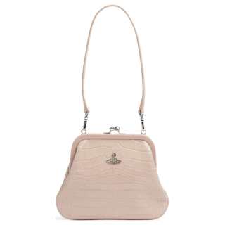 Vivienne Westwood Vivienne Westwood Embossed Calfskin Handbag, Shoulder Bag Women's Ancient Pink