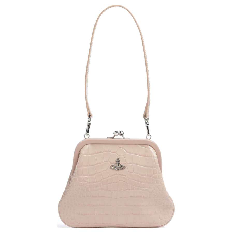 Vivienne Westwood Vivienne Westwood Vivienne Westwood Embossed Calfskin Handbag, Shoulder Bag Women's Ancient Pink