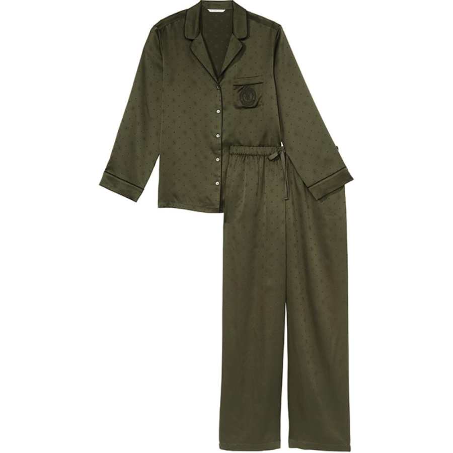 Victoria's Secret THE MIX Pajama Set Women's Olive Green
